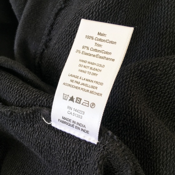 Anthropologie Bishop + Young One Shoulder Sweatshirt Black Large - Picture 10 of 12